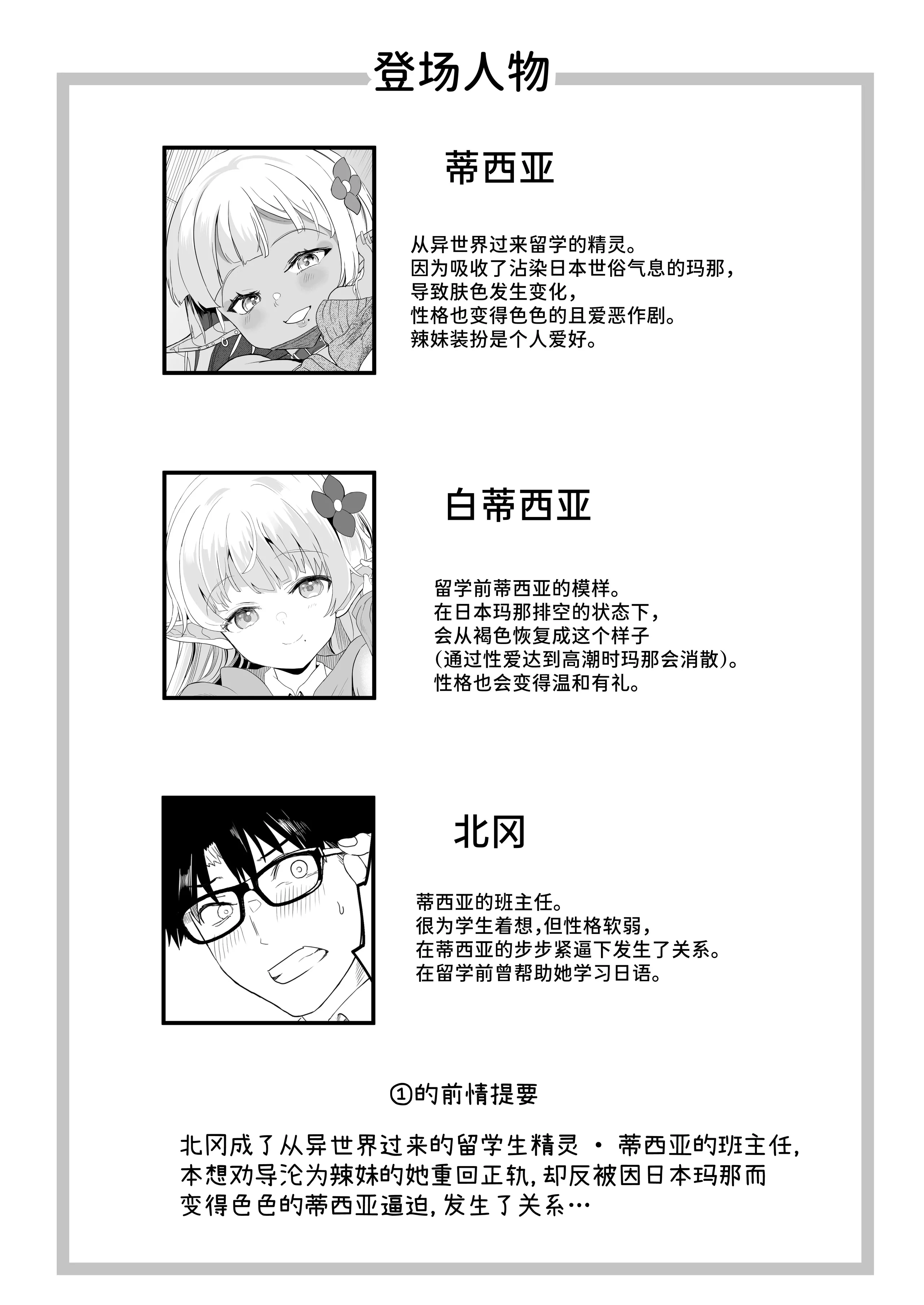 完全にギャル堕ちした留学生エルフの指導法2｜完全堕落成辣妹的留学生精灵指导法2 [中国翻訳] [DL版] 第1话 第2页