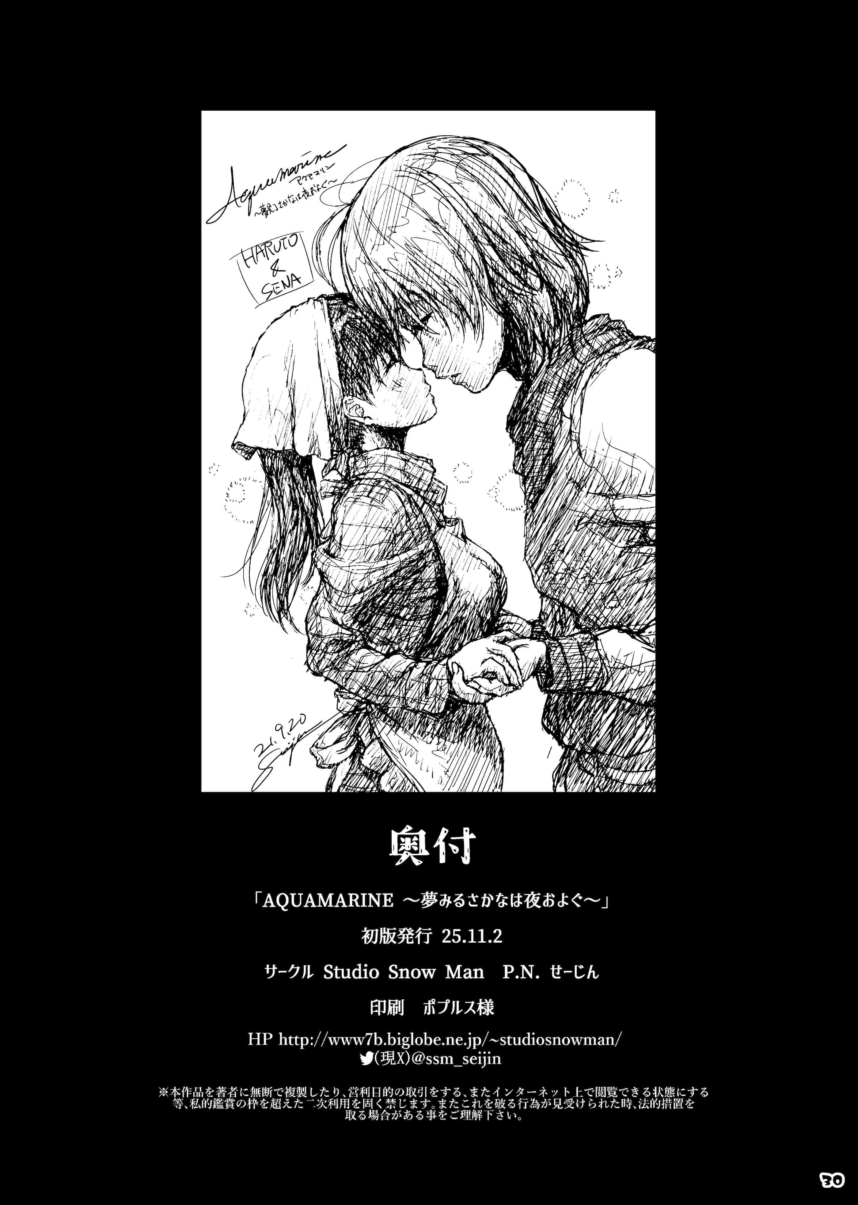 [Studio Snow Man (せーじん)] AQUAMARINE ～夢みるさかなは夜およぐ～ [DL版]