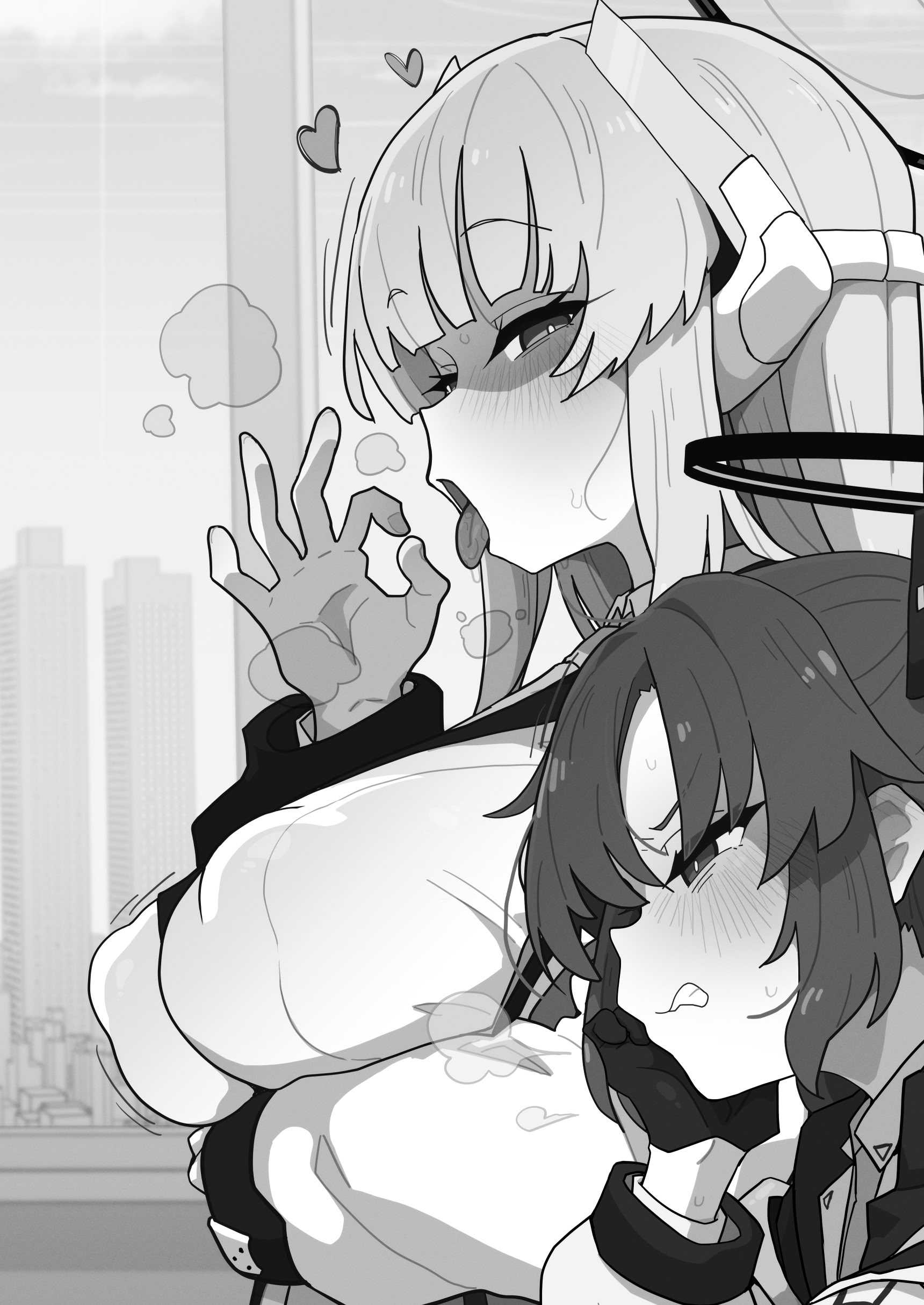[えくりぷす (朧月)] ユウカちゃんには内緒ですよ？♥ (ブルーアーカイブ)｜要对优香酱保密哦？♥